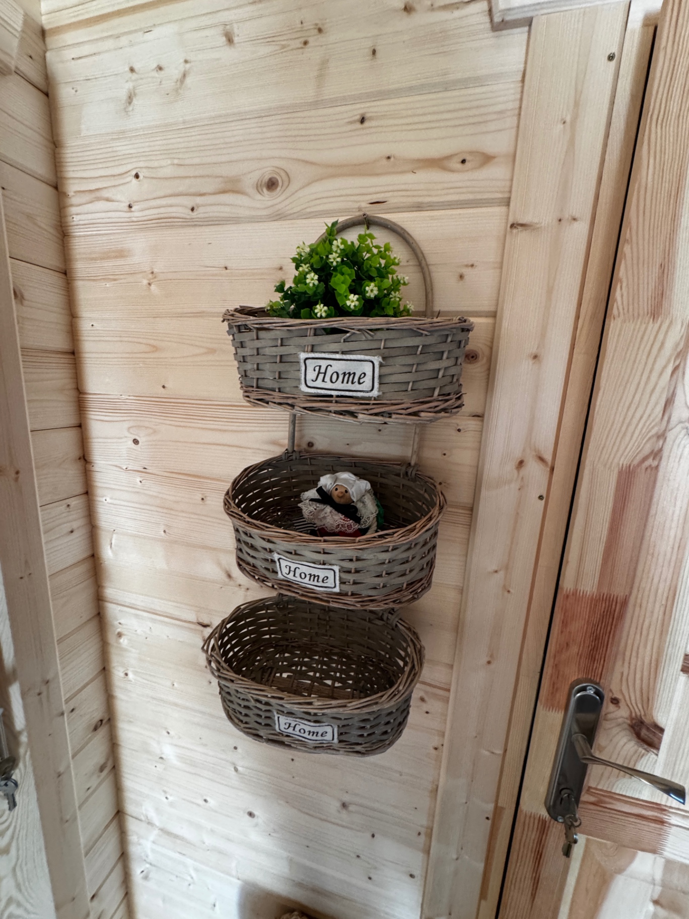 Paniers décoratifs « Home » en osier
